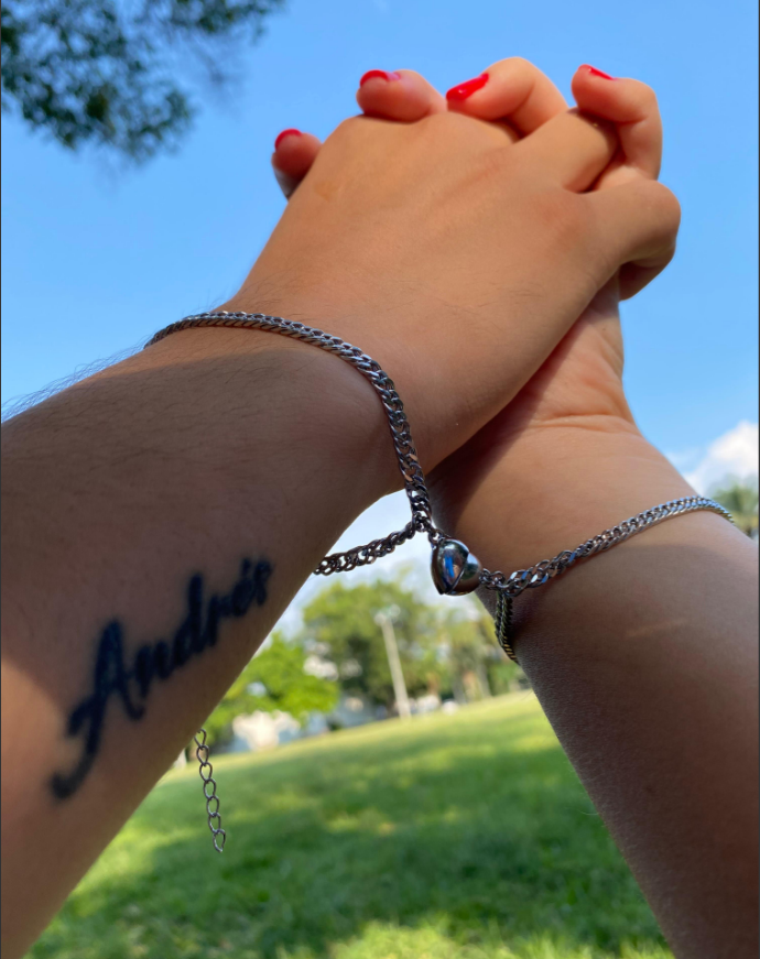 PULSERAS MAGNETICAS PARA PAREJA 😍